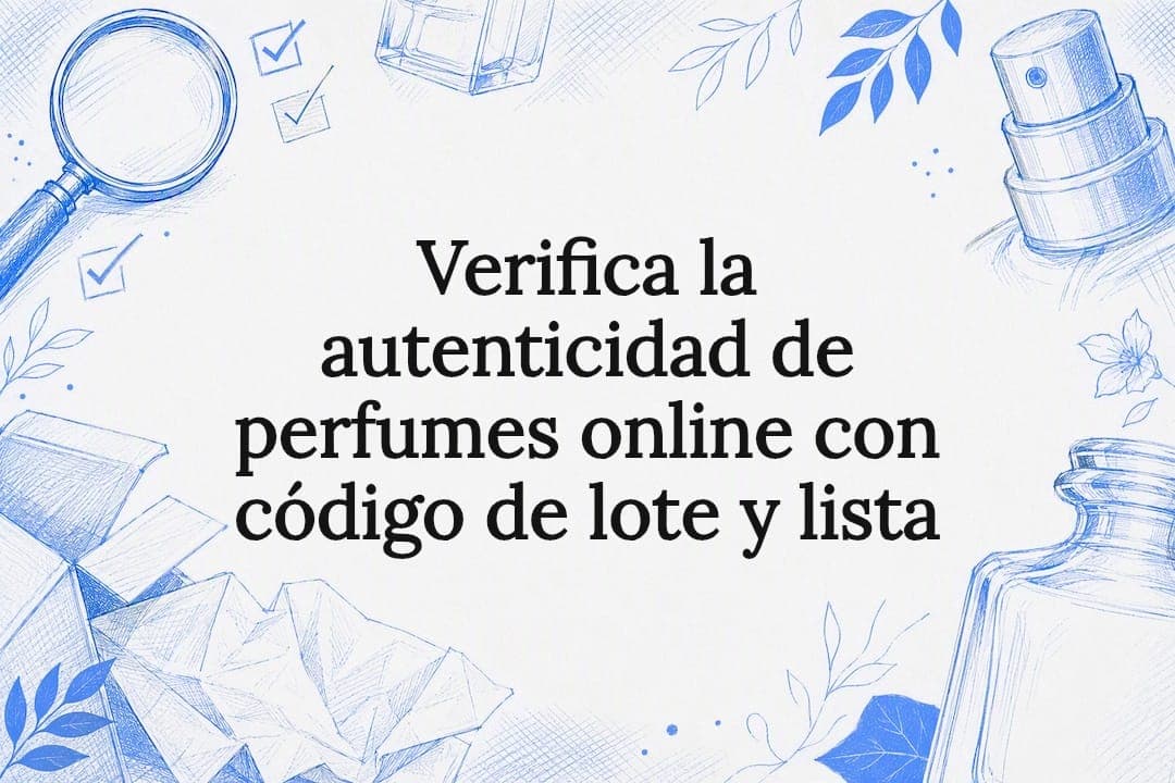 Verifica la autenticidad de perfumes online con código de lote y lista